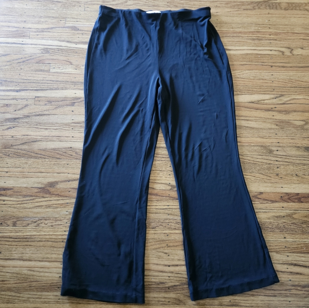 Tibi Womens Pants XL Wide Leg Pull On Stretch Minimalist Office Dress Comfort